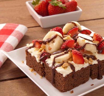 Brownie Banana Split - Brownie Mama-ia
